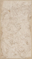 K 122
<br/>
Vechtende soldaten (Slag bij Pons Milvius)
<br/>
<em>Carpi, Girolamo da (1501-1556/1557) - toegeschreven aan</em>
